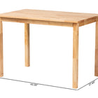 Baxton Studio Eveline Modern Natural Brown Finished Wood 43-Inch Dining Table
