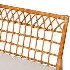 bali & pari Adora Modern Bohemian Honey Rattan 4-Piece Dining Nook Set