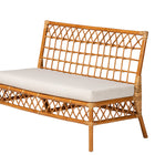 bali & pari Aina Modern Bohemian Honey Rattan 4-Piece Dining Nook Set