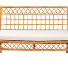 bali & pari Capella Modern Bohemian Honey Rattan Dining Bench