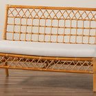 bali & pari Capella Modern Bohemian Honey Rattan Dining Bench