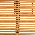 bali & pari Genet Modern Bohemian Natural Brown Rattan and Teak Wood 2-Tier Kitchen Cart