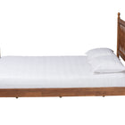 Baxton Studio Deance Retro-Modern Walnut Brown Finished Wood Queen Size Platform Bed