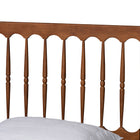 Baxton Studio Deance Retro-Modern Walnut Brown Finished Wood Queen Size Platform Bed