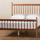 Baxton Studio Deance Retro-Modern Walnut Brown Finished Wood Queen Size Platform Bed