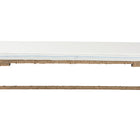 bali & pari Nasim Modern Bohemian Natural Seagrass and Metal Accent Bench