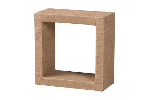 bali & pari Adonica Modern Bohemian Natural Brown Jute and Wood End Table