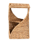 bali & pari Pelleas Modern Bohemian Natural Brown Seagrass and Wood End Table