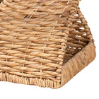 bali & pari Pelleas Modern Bohemian Natural Brown Seagrass and Wood End Table