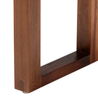 bali & pari Jerilyn Modern Bohemian Two-Tone Navy Blue and Natura Brown Seagrass and Acacia Wood Accent Bench
