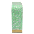 Baxton Studio Didrika Modern Bohemian Seafoam Green Mother of Pearl Console Table