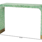 Baxton Studio Didrika Modern Bohemian Seafoam Green Mother of Pearl Console Table