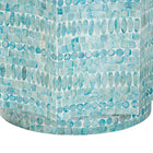 Baxton Studio Olesia Modern Bohemian Blue Mother of Pearl End Table
