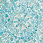Baxton Studio Olesia Modern Bohemian Blue Mother of Pearl End Table