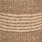 bali & pari Wickham Modern Bohemian Natural Brown Seagrass Ottoman Footstool