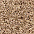 bali & pari Wickham Modern Bohemian Natural Brown Seagrass Ottoman Footstool