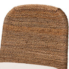 bali & pari Nadim Modern Bohemian Seagrass and Acacia Wood Counter Stool