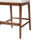 bali & pari Nadim Modern Bohemian Seagrass and Acacia Wood Counter Stool
