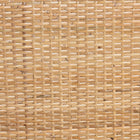 bali & pari Papua Modern Bohemian Natural Rattan and Walnut Brown Acacia Wood Dining Chair