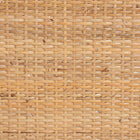 bali & pari Papua Modern Bohemian Natural Rattan and Walnut Brown Acacia Wood Counter Stool
