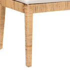 bali & pari Kalimantan Bohemian Light Honey Rattan 3-Piece Dining Nook Set