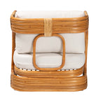 bali & pari Corsa Modern Bohemian Natural Rattan Arm Chair