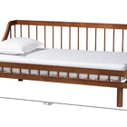 Baxton Studio Helio Mid-Century Modern Walnut Brown Finished Wood Twin Daybed