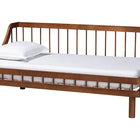 Baxton Studio Helio Mid-Century Modern Walnut Brown Finished Wood Twin Daybed