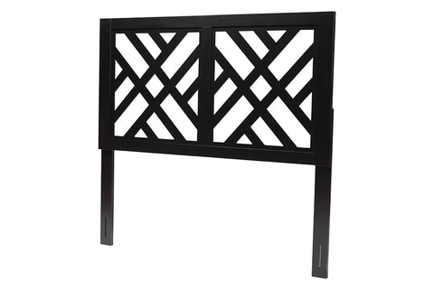 Baxton Studio Aliya Modern Dark Brown Finished Wood King Size Headboard