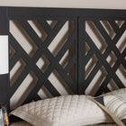 Baxton Studio Aliya Modern Dark Brown Finished Wood King Size Headboard