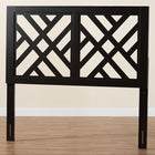 Baxton Studio Aliya Modern Dark Brown Finished Wood King Size Headboard