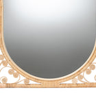 bali & pari Isley Modern Bohemian Natural Brown Rattan Accent Wall Mirror
