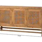 bali & pari Sibu Bohemian Natural Rattan and Reclaimed Wood Cabinet