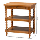 Baxton Studio Imogene Retro-Modern Walnut Brown Finished Wood End Table