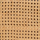 bali & pari Curacao Modern Bohemian Light Honey Rattan 2-Door Storage Cabinet