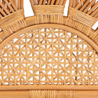 bali & pari Jasmine Modern Bohemian Natural Rattan King Size Standalone Headboard