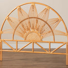 bali & pari Jasmine Modern Bohemian Natural Rattan King Size Standalone Headboard