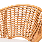 bali & pari Aerin Modern Bohemian Natural Rattan Accent Chair