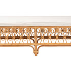 bali & pari Ibiza Modern bohemian Natural Brown Rattan Bench