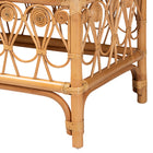 bali & pari Ibiza Modern bohemian Natural Brown Rattan Bench