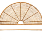 bali & pari Nina Modern Bohemian Honey Rattan Queen Size Standalone Headboard