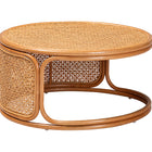 bali & pari Eldon Bohemian Honey Rattan Coffee Table