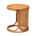 bali & pari Eldon Bohemian Honey Rattan End Table