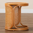 bali & pari Eldon Bohemian Honey Rattan End Table