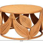 bali & pari Raflesia Modern Bohemian Natural Rattan Coffee Table