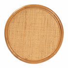 bali & pari Louis Modern Bohemian Natural Brown Rattan End Table