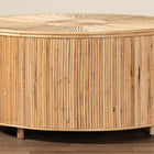 bali & pari Miami Bohemian Light Honey Rattan Coffee Table