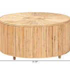 bali & pari Miami Bohemian Light Honey Rattan Coffee Table