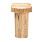 bali & pari Iryna Modern Bohemian Natural Rattan Console Table