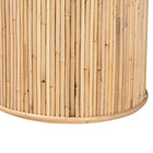 bali & pari Iryna Modern Bohemian Natural Rattan Console Table